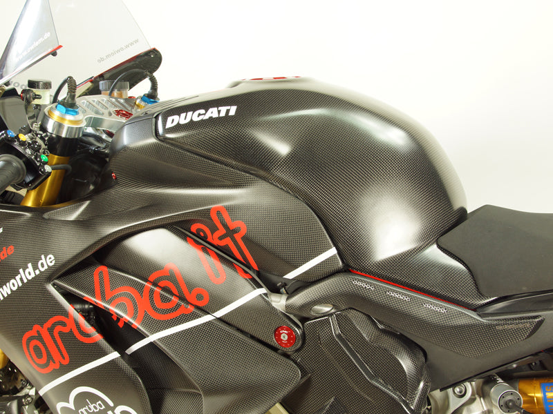 Tank cover complete carbon for Ducati Panigale V4, Streetfighter V4