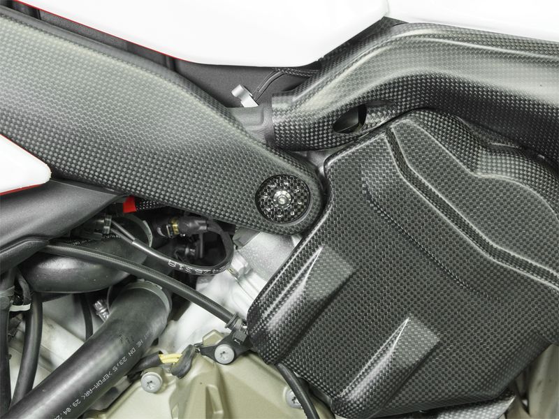upper frame plugs carbonfiber satin mat Ducati Panigale V4, Streetfighter V4