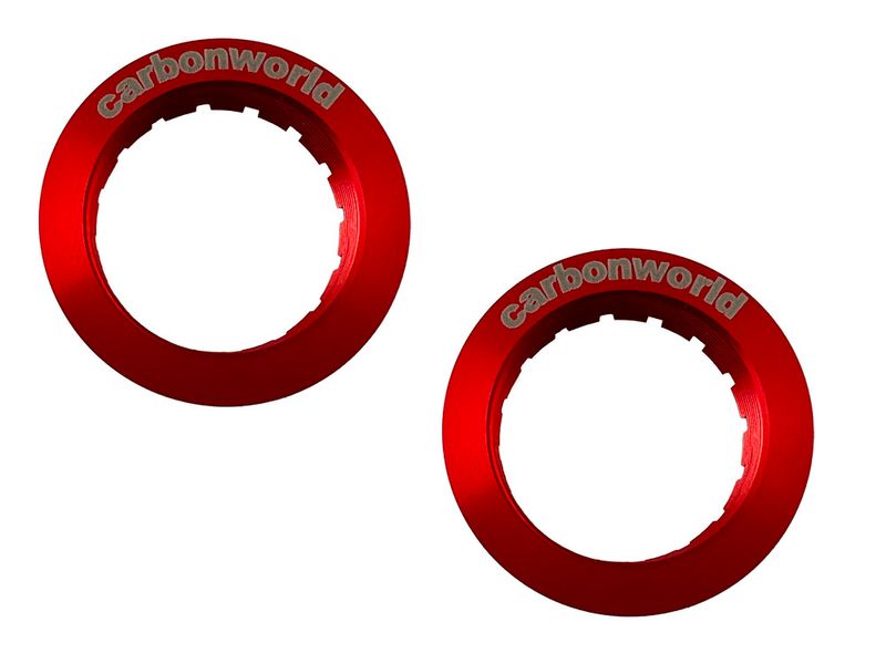 Ducati wheel nut kit red / black