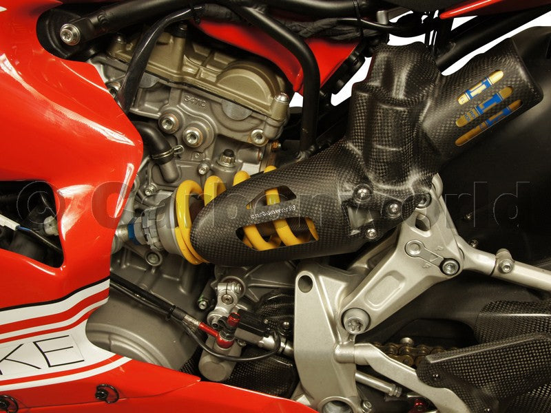 shock absorber guard corse carbon mat for Ducati Panigale V2 Bayliss