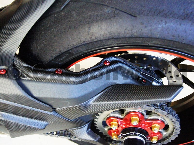 wire cover swingarm carbon mat for Ducati Stretfighter V2 Panigale V2
