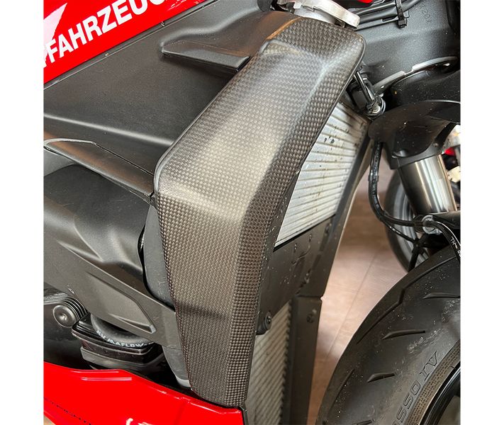 Cooler covers, cover carbon matt for Ducati Streetfighter V2