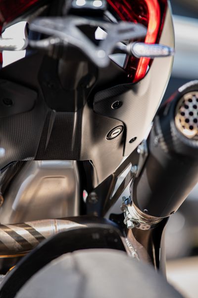 undertail panel carbon mat for Ducati Panigale V4