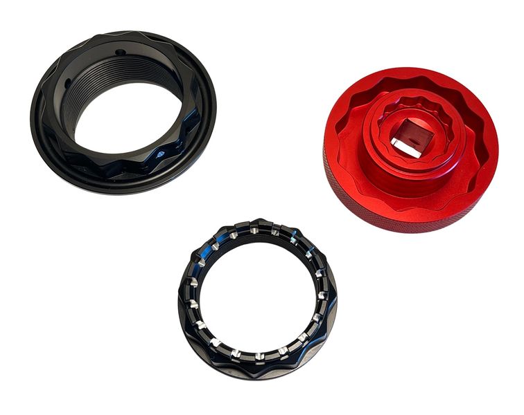 rear wheel nut kit "big bundle" for MV Agusta black