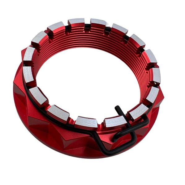 Ducati wheel nut red two-tone