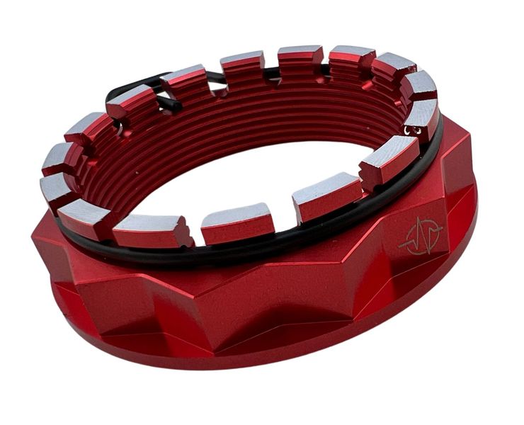 Ducati wheel nut red two-tone