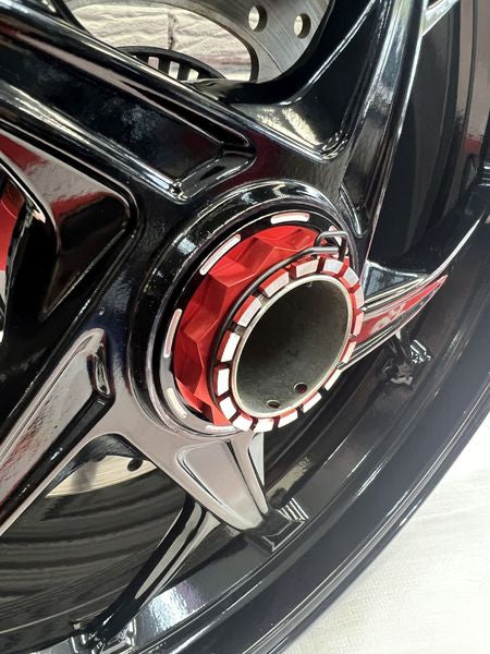 Ducati wheel nut red two-tone
