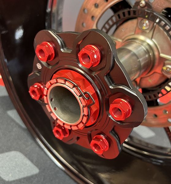 Ducati nut m 10x1.0 red