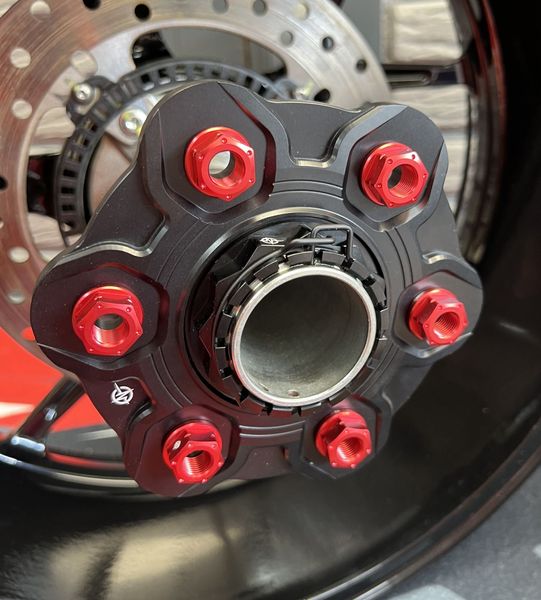 Ducati nut m 10x1.0 red