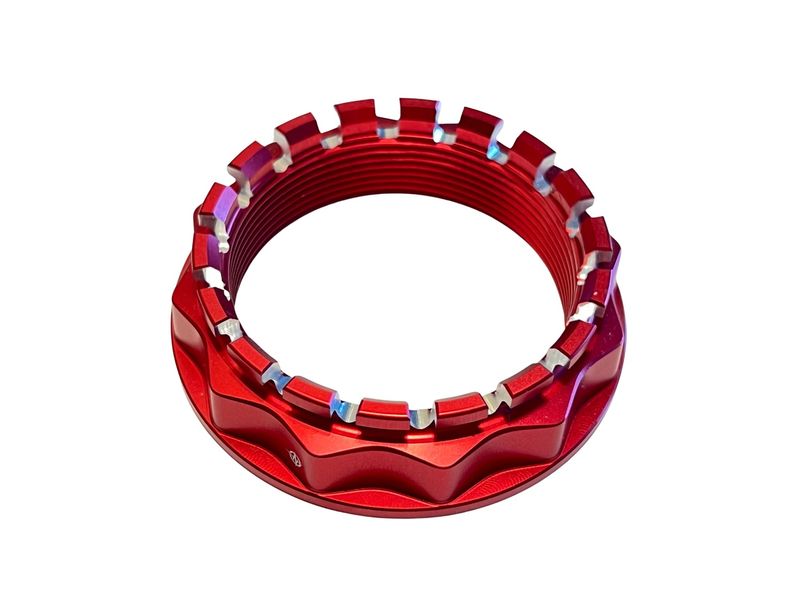MV Agusta wheel nut red left