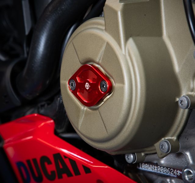 Ducati inspectiedeksel rood