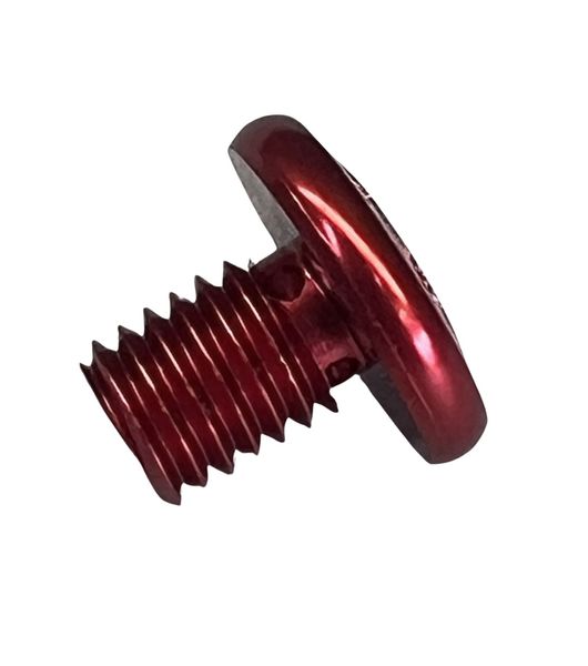 Ducati mirror blind screw, clockwise thread (left mirror), red