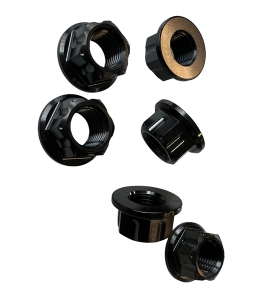 Ducati V2 V4 Titanium sprocket flange nut black