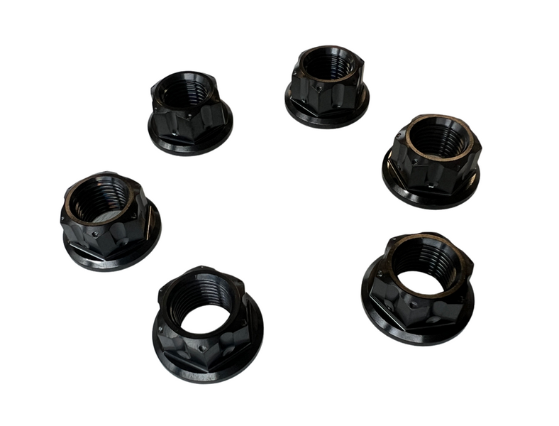 Ducati V2 V4 Titanium sprocket flange nut black