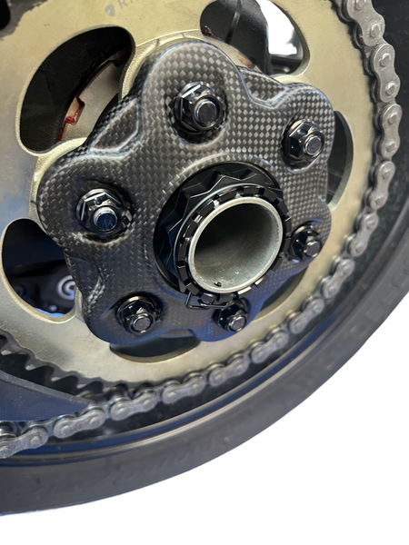 Ducati V2 V4 Titanium sprocket flange nut black