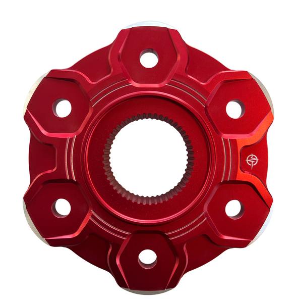 Ducati tandwielhouder rood speciaal design tweekleurig
