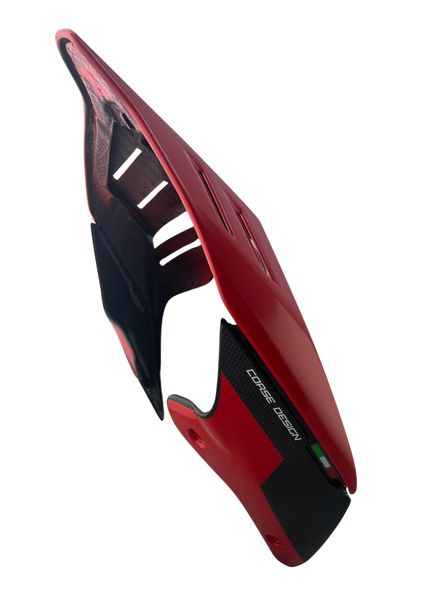seat cover carbon corse design red Ducati Panigale V4 V2, Streetfighter V4 V2