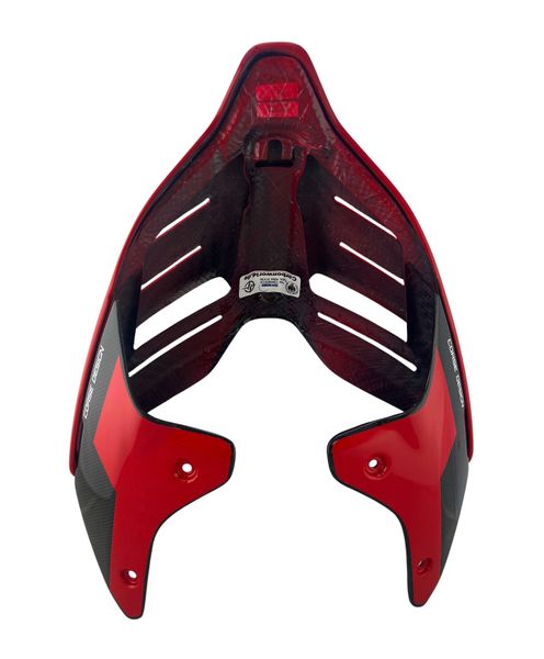 Seat cover carbon Corse design red Ducati Panigale V4 V2, Streetfighter V4 V2