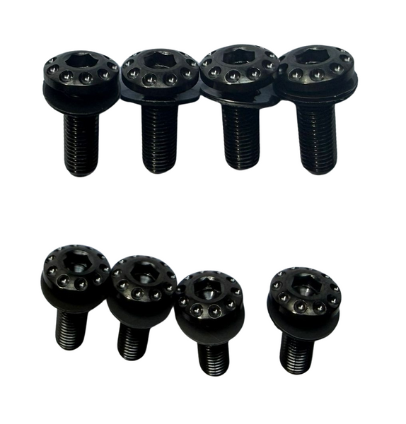 titanium windscreen cover screw kit black for Ducati