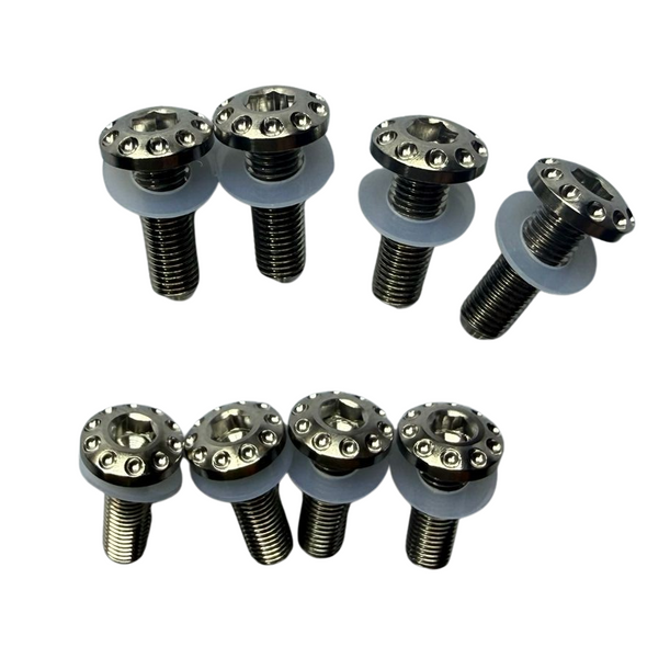 titanium windscreen screw kit silver for Ducati Panigale V4