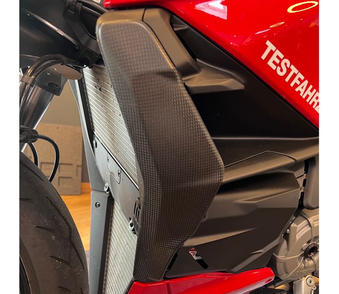 Cooler covers, cover carbon matt for Ducati Streetfighter V2