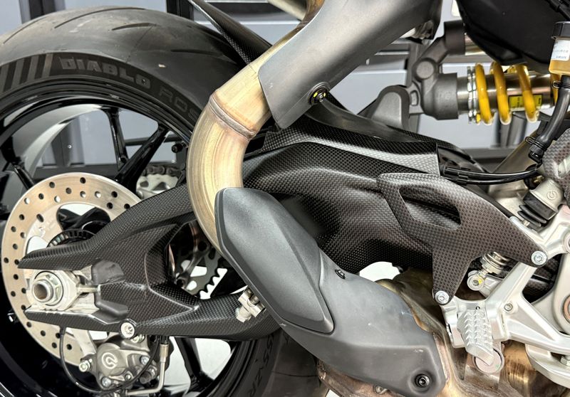 swingarm cover Race carbonfiber Ducati V2 2025-