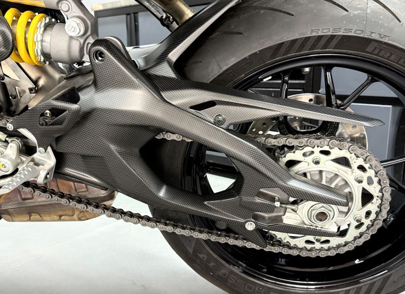 swingarm cover Race carbonfiber Ducati V2 2025-
