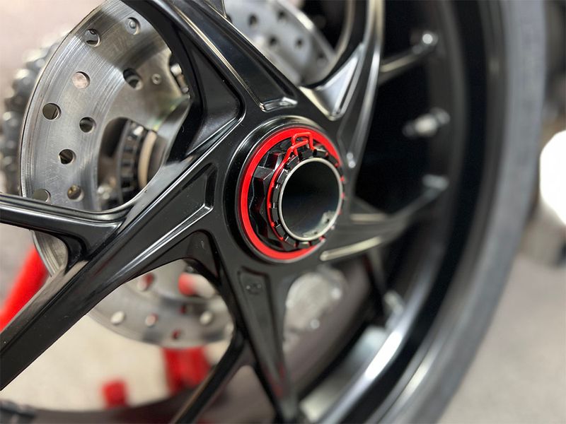conische ringwielzijde rood voor Ducati