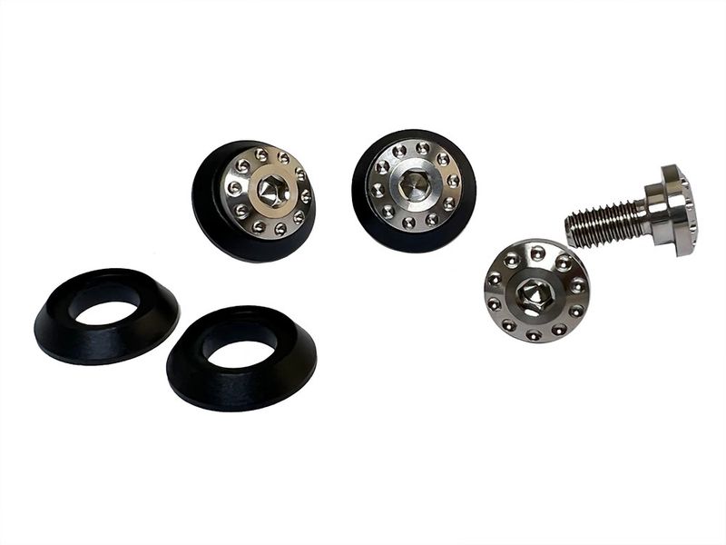 Screw kit black/silver windshield covers for Ducati Multistrada V4