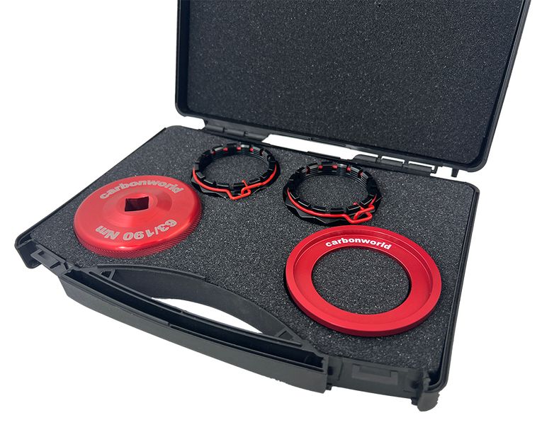 wheelnut kit box red /black for Ducati