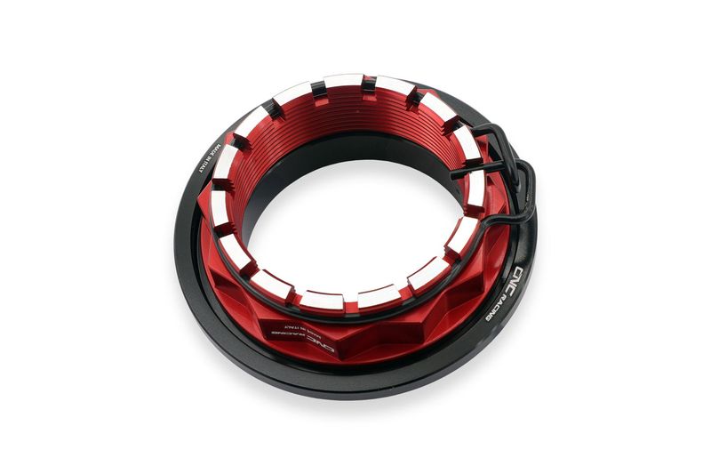 Safety spring clip black rear wheel nut/sprocket nut CW Racingparts for Ducati