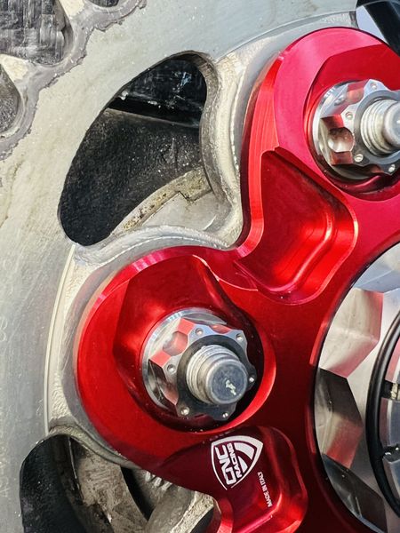 sprocket flange nut titanium for Ducati M10 x1