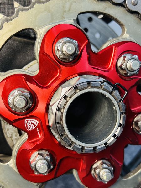 sprocket flange nut titanium for Ducati M10 x1