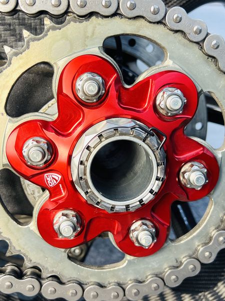 sprocket flange nut titanium for Ducati M10 x1