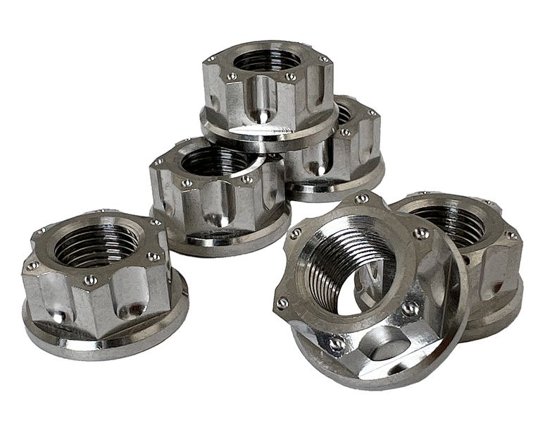 sprocket flange nut titanium for Ducati M10 x1