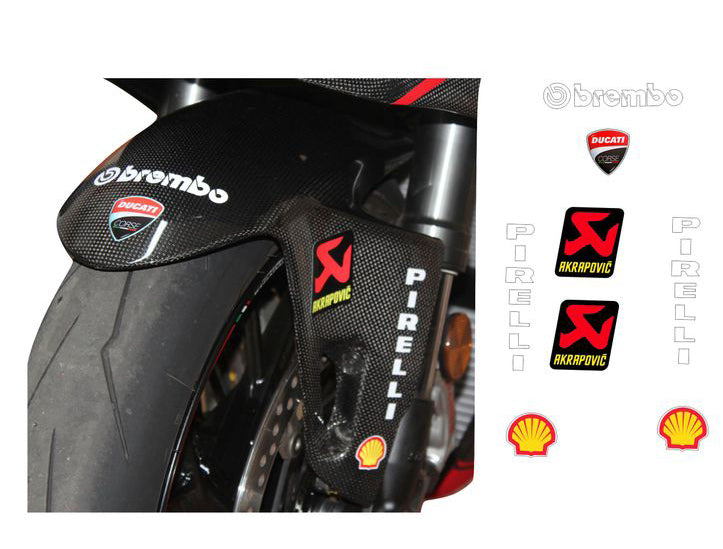 Sticker sponsor kit front fender Ducati Panigale V2 V4 Streetfighter V4